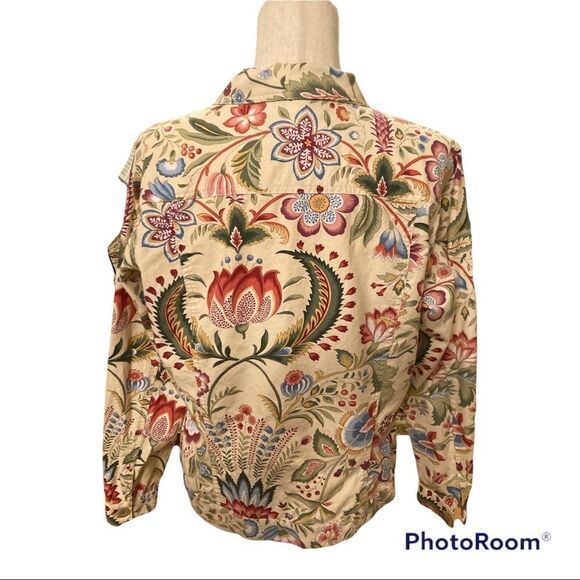 Alexis & Avery Floral Button Down Jacket - Picture 2 of 8